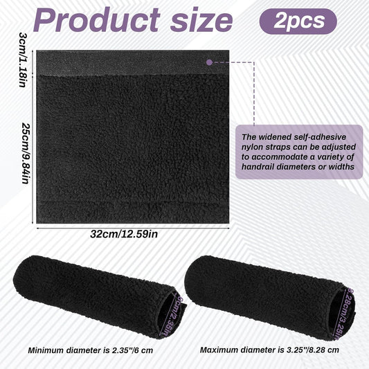 Psyqtsuary 2 Pcs Wheelchair Armrest Pads Covers, Non-Slip Widened Self Adhesive Armrest Strips, Washable Comfortable and Protective for wheelchairs Office Chairs armchairs