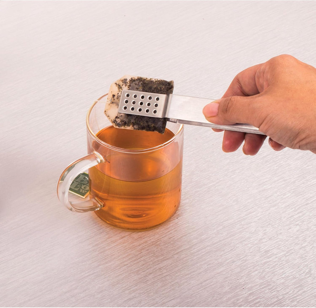 HIC Kitchen Tea Bag Squeezer, 18/8 Stainless Steel