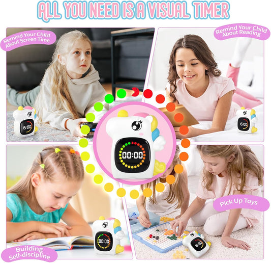 Unicorn Rechargeable 99M Visual Timer for Kids, Potty and Home Study Timer