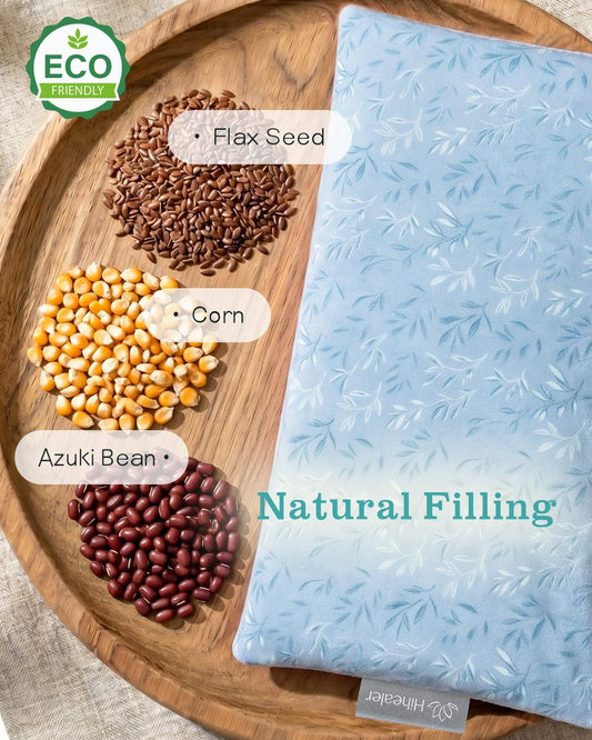 Weighted Heating Pad for Neck & Shoulders, Microwave Heat Pack | Natural corn & flaxseed filling | hot or cold comfort | self-care gifts | office relaxation and travel use | floral