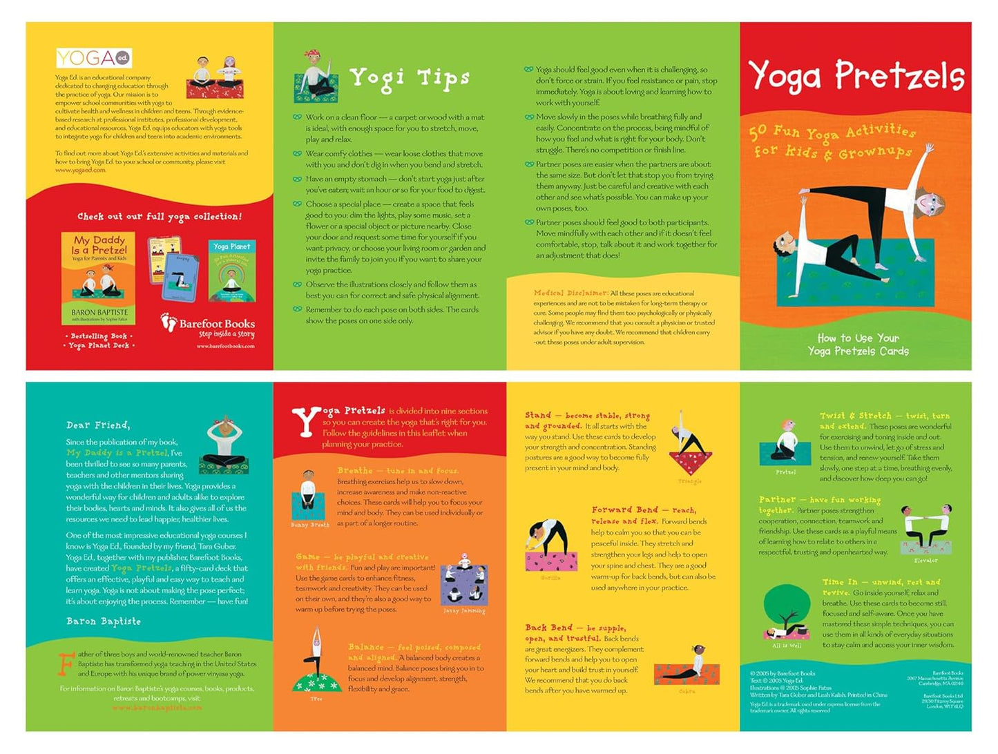 Yoga Pretzels: 50 Fun Yoga Activities for Kids & Grownups (Barefoot Books Activity Decks)