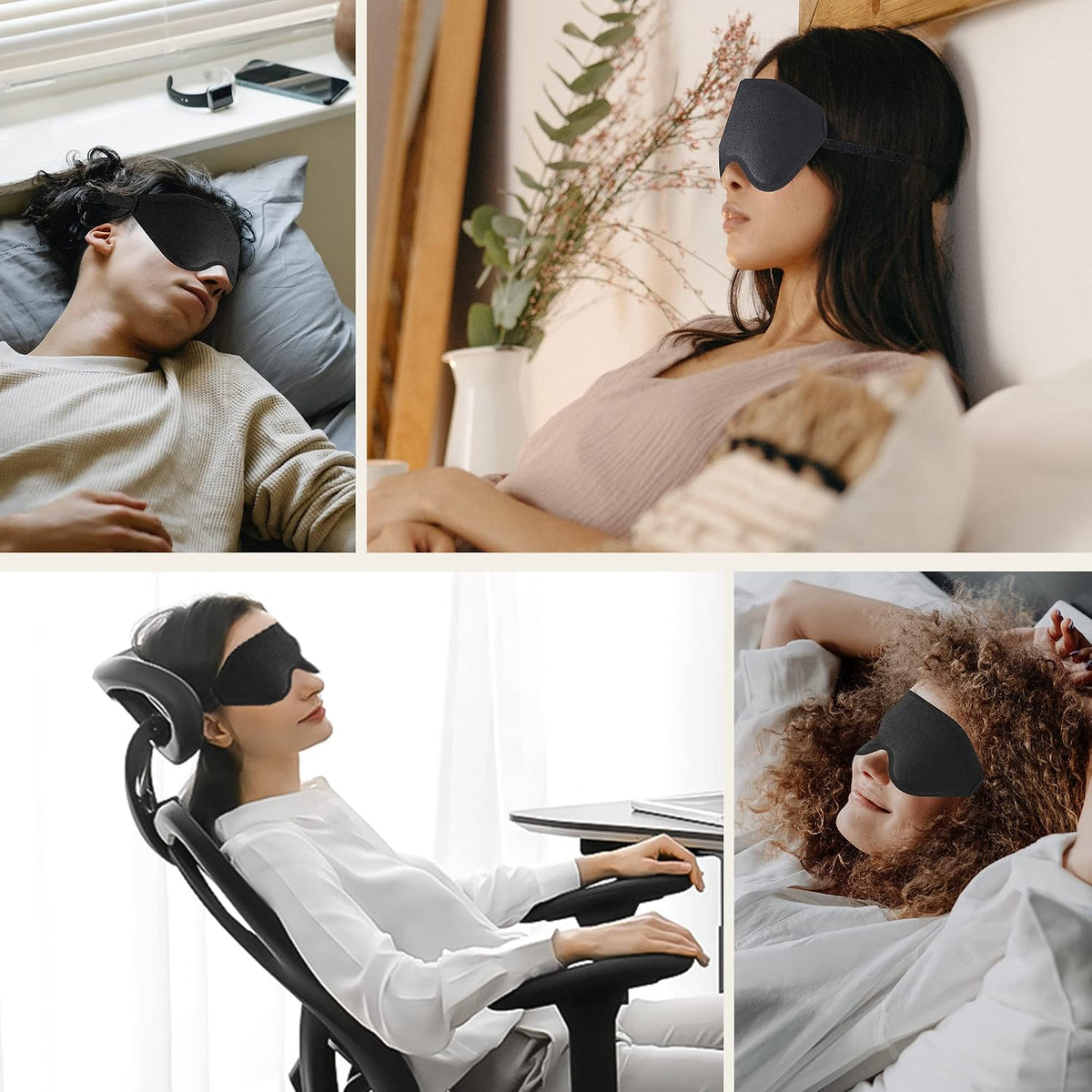 Sleep Mask for Lash Extensions, 3D Memory Foam (Pink, 1pcs)