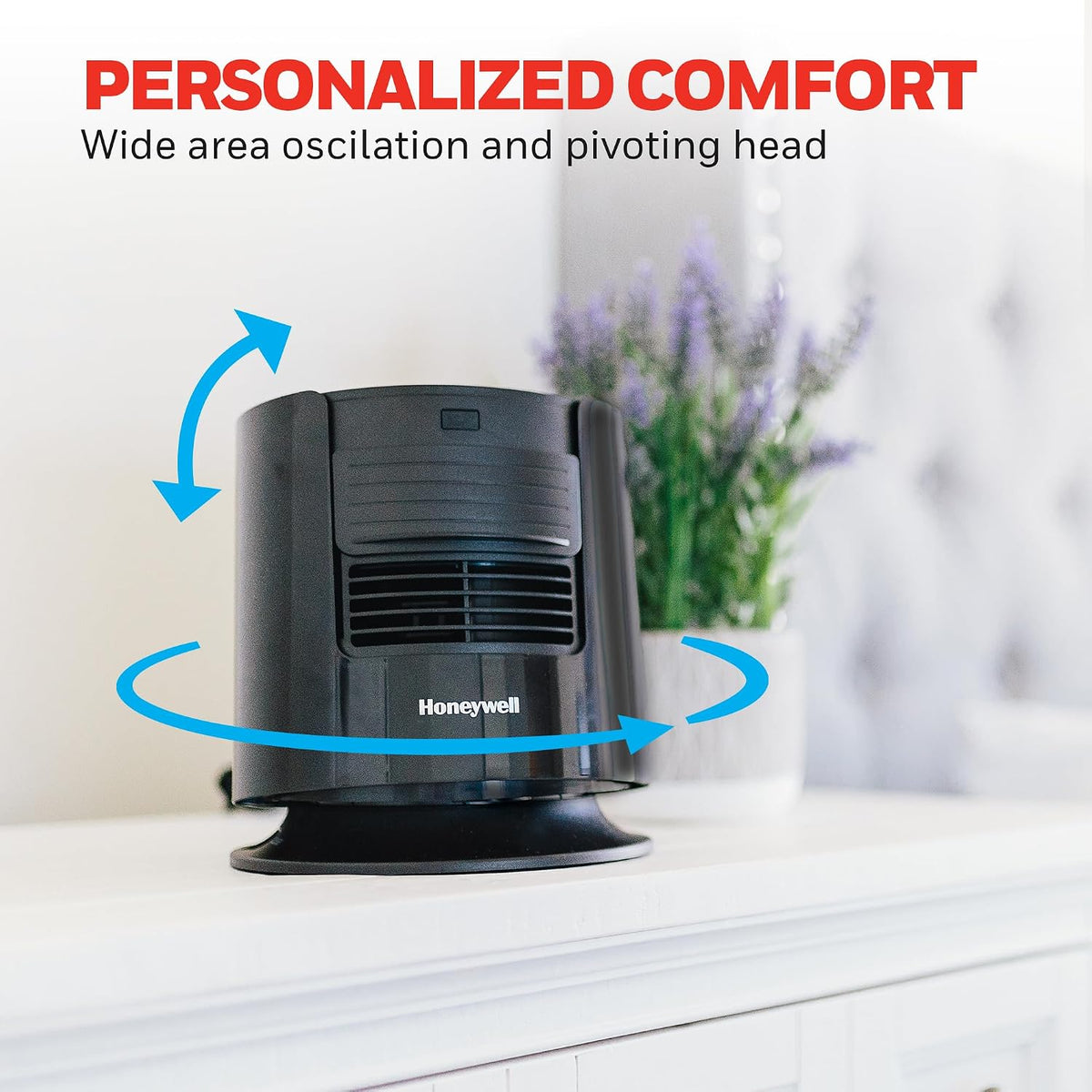 Honeywell QuietSet Personal Sleep Fan Noise Machine with Pink Noise, Black