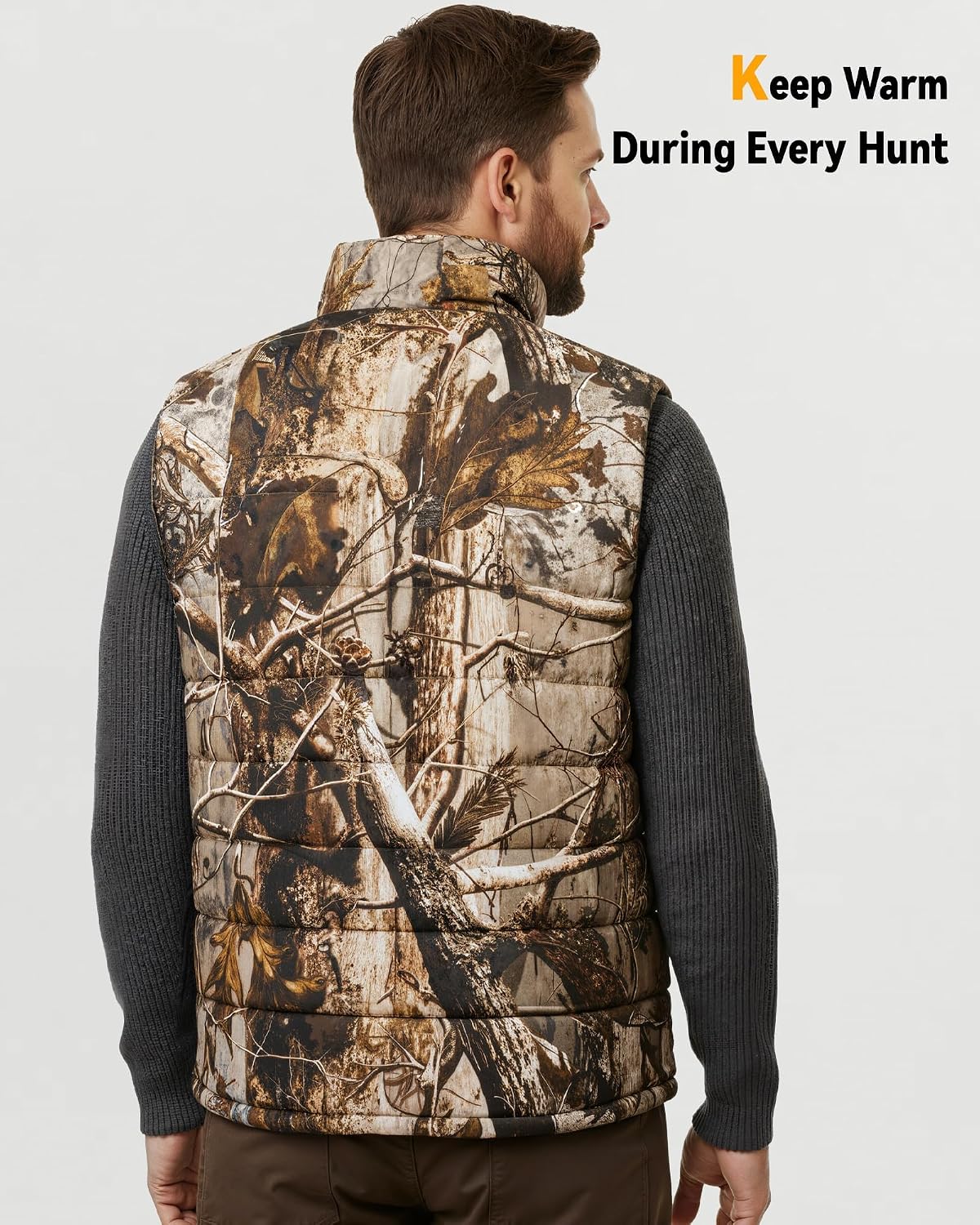Wulcea Graphene Heated Vest For Men 7.4V Fast Charge Large Capacity Battery