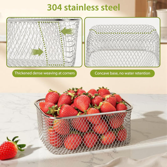 5 PCS Large Fruit storage Containers for Fridge ,Food Storage Containers | with Removable Colander Leakproof Dishwasher & Microwave safe Produce Containers Keep Fruits Vegetables Berry Fresh longer
