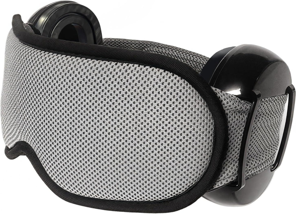 Noise Reduction Ear Muffs Eye Mask for Sleeping Set, Noise Cancelling Earmuffs 3D Light Blocking Sleep Mask Set