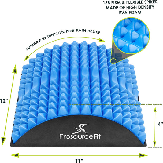 ProsourceFit Arched Back Stretching Spike Orthopedic Traction Device & Lower Lumbar Massage Support