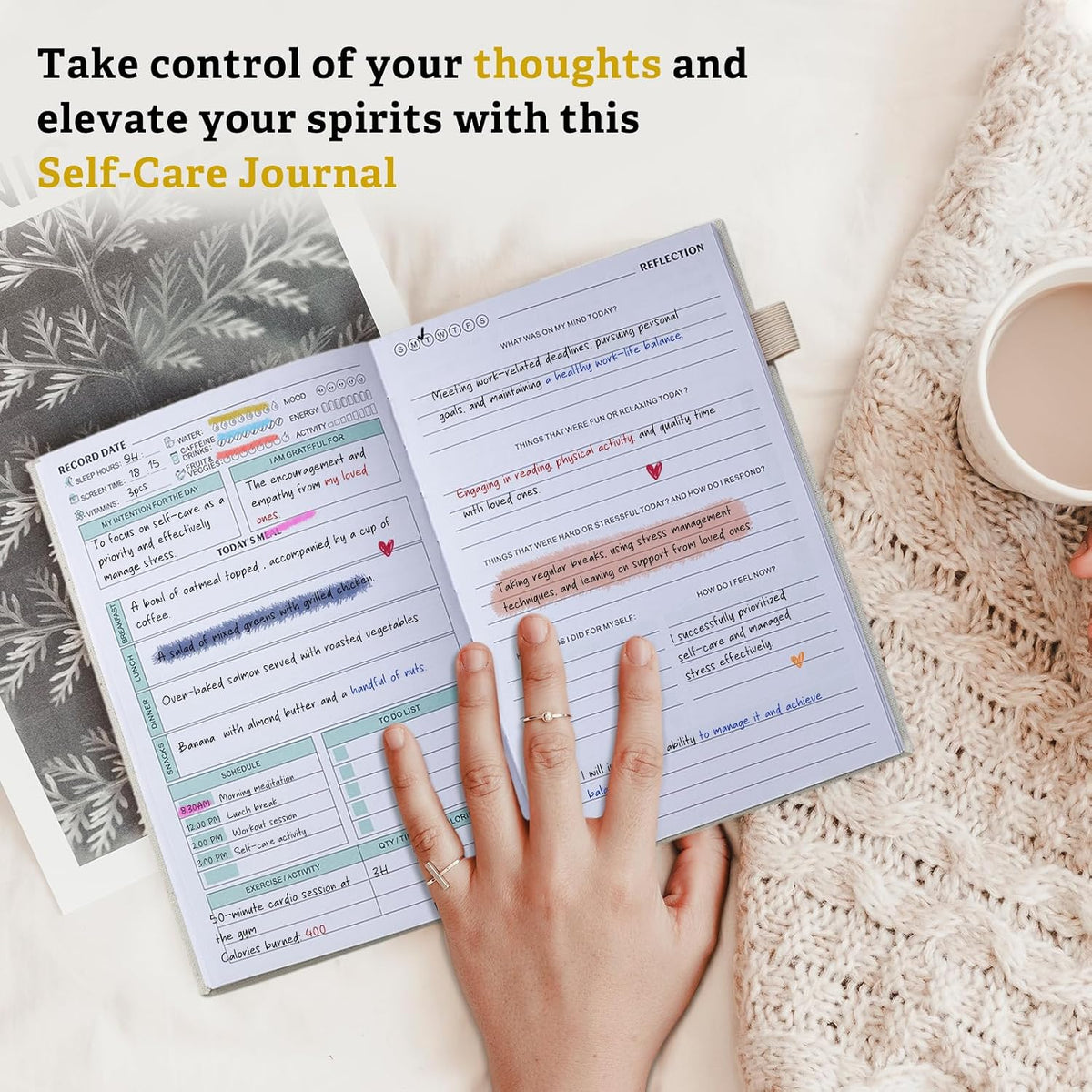 Mental Health Journal for Women and Men, 91 Days Anxiety & Guided Journal