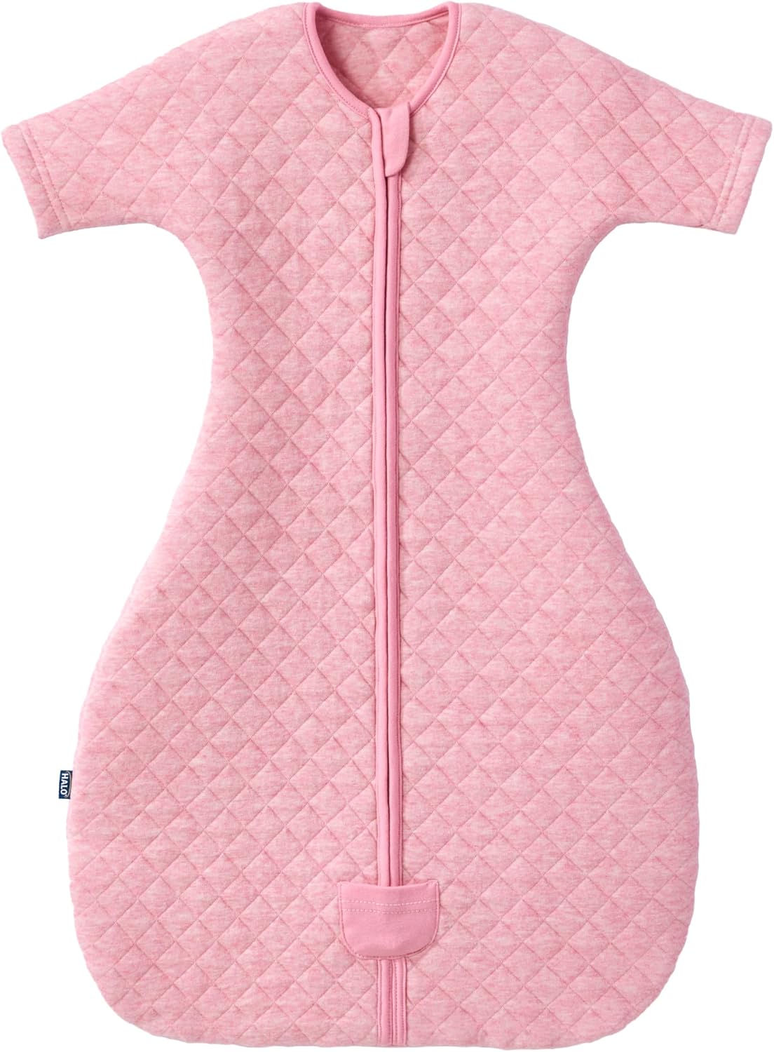 HALO Easy Transition SleepSack, Baby Sleep Sack Wearable Blanket, 100% Cotton, Soft & Breathable, 1.0 TOG, Helps Transition from Swaddle for Infants, Heather Grey, Small