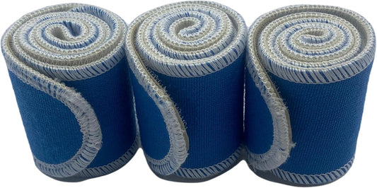 Therapeutic Treatment Wrap, 3 Count Pack, Binder Tape Like Wrap, Elastic Stretch, Effectively Holds Moist Heat Packs, Heating Packs, Cold Packs and Electrodes in Place (2.5" W x 24" L)