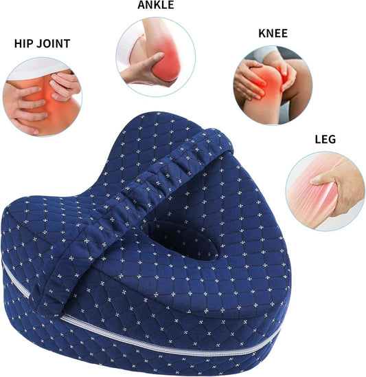 Vertdens Leg Pillow, Knee Pillow for Side Sleepers, Leg Pillows for Sleeping, Knee Cushion for Sleeping,Suitable for Relieving Leg, Back, Knee Pain