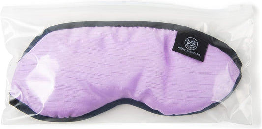 Wild Essentials Infusion Sleep Mask Infused with French Lavender, Includes resealable Pouch to Keep Fresh, Nose Bridge to Block Light Below Eyes, Aromatherapy, Calming, Relaxing, Purple