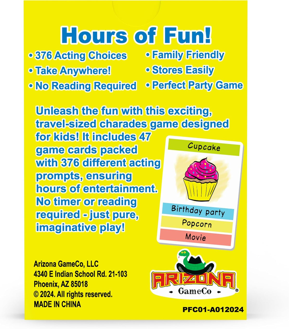 Charades for Kids Ages 6+ – Pocket Fun Charades, 376 Prompts, No Reading