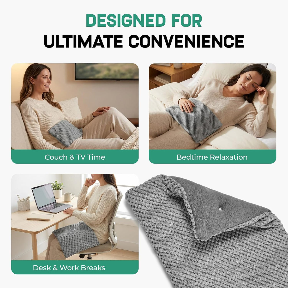 My Heating Pad Microwave Heating Pad - Moist Microwavable Heating Pads for Joints and Muscles Relief - Microwave Hot Pack Heat Pad for Cramps - Chilled or Heated Pad Therapy - Purple Unscented