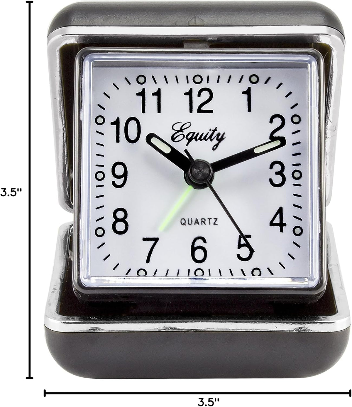 Equity 20080 Quartz Analog Fold-Up Travel Alarm Clock