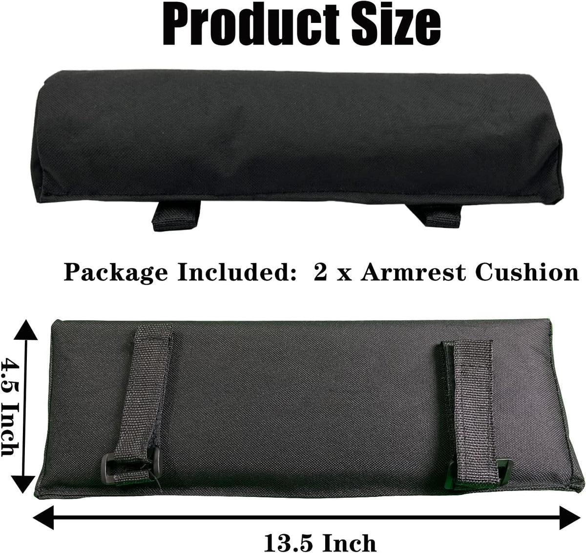 Arm Rest Pads for Zero Gravity Chair, Zero Gravity Chair Cushion with Long Adhesive Strips, Comfort Folding Antigravity Recliners Lawn Camping Patio Lounge Office Chairs Armrest Padding In Pair