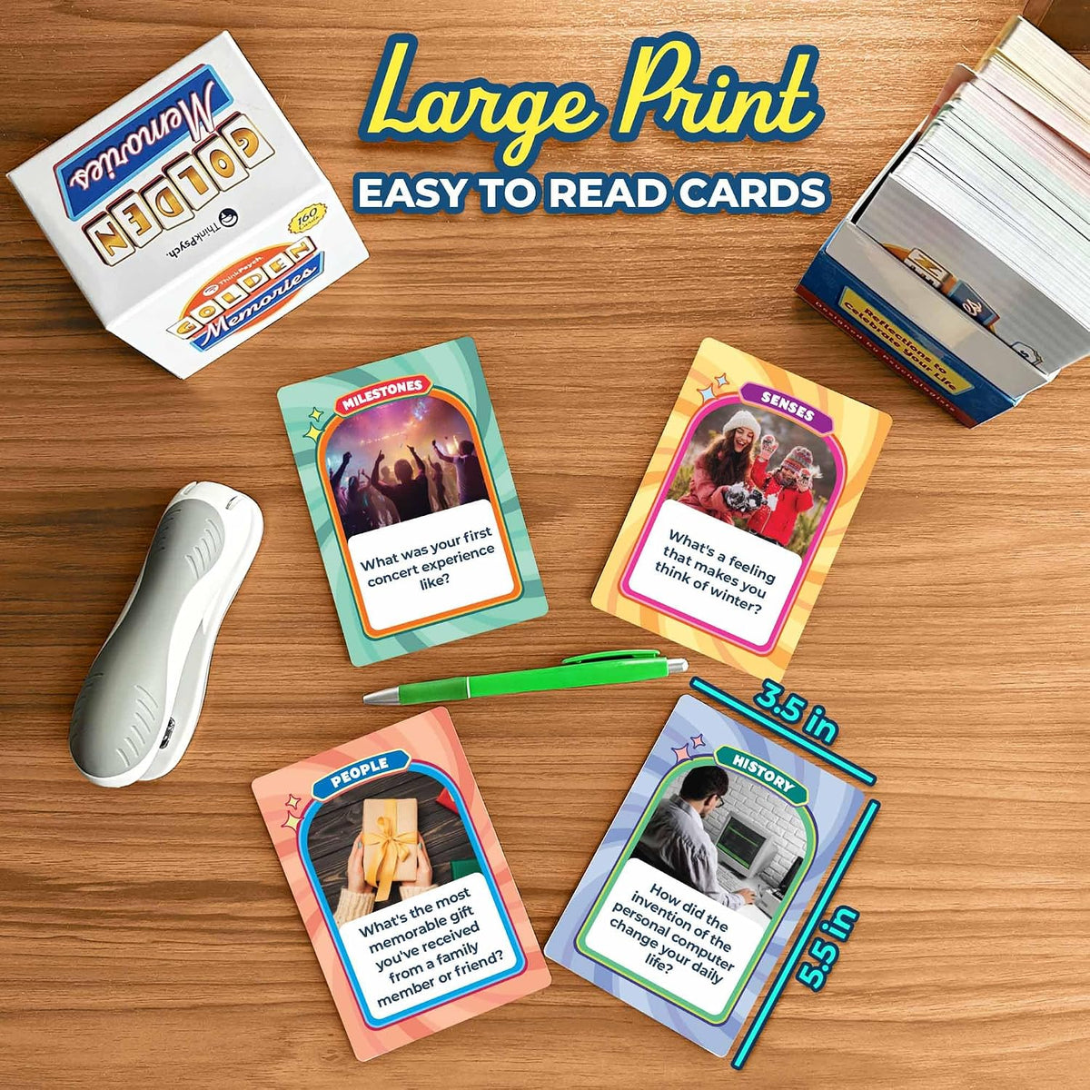 ThinkPsych Golden Memories - Conversation & Memory Game for Seniors