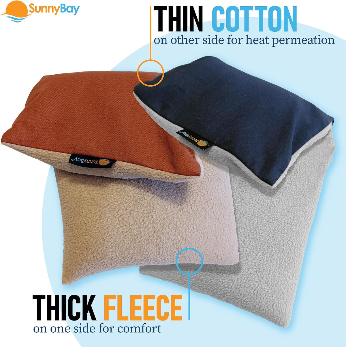 SunnyBay Heating Pad, Neck and Shoulder Wrap, 6x11 inch, Pink
