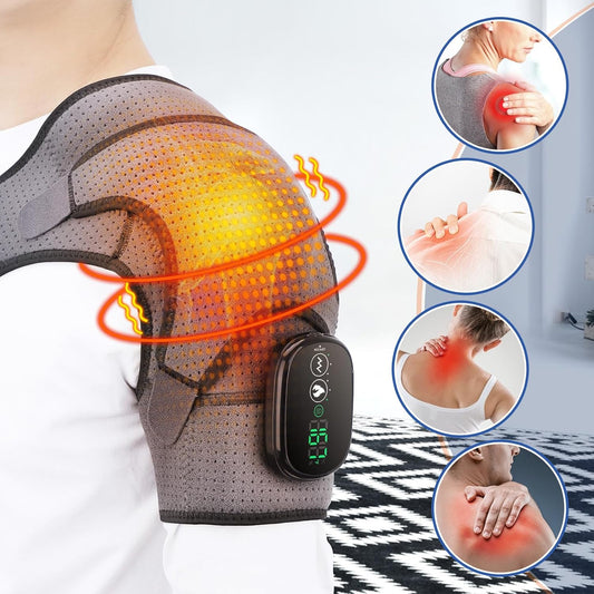 Cordless Shoulder Heating Pad with Massage, FSA Eligible Items Heating Pad