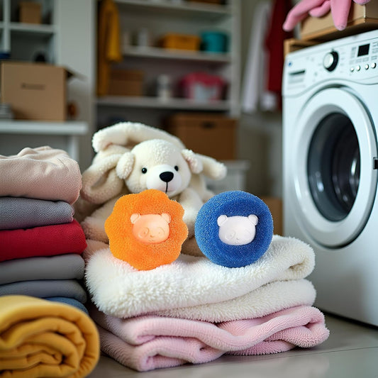 3Pcs Mix Colors Reusable Hair Remover for Washing Machine and Dryer - Laundry Ball Catcher for Clothing, Dog, Cat, Pet Lint Removal