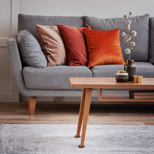 Super Sliders 2 1/2" Round Reusable Furniture Sliders- Easily Move Small to Medium Sized Items Across Carpet 8 Pack Gray