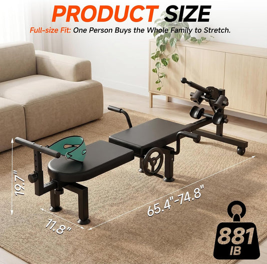Spine Decompression Table Back Stretcher - Full Body Traction & Stretch Machine for Home Cervical Traction Lumbar Stretching, Flexibility Training, Mobility Support