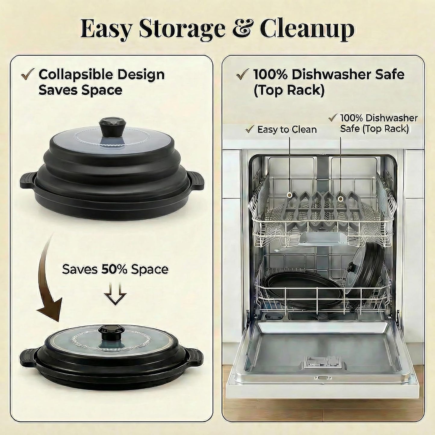 Microwave Bacon Cooker with Lid, 3-Piece Bacon Tray for Microwave Oven | Crispier Bacon with Less Grease,Collapsible Cover,Grease-Draining Rack,Oil Collection Tray,BPA-Free Material