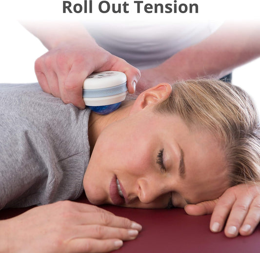 Body Back Massage Roller Ball - Body & Neck Massager for Muscle Recovery | FSA Eligible 360° Rolling Ball Massager For Sore Muscles, Handheld Massage Roller Ball For Full Body Tension Relief, Purple