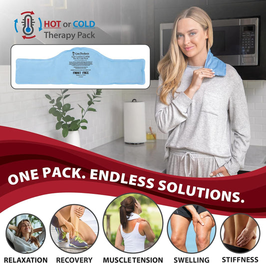 Reusable Hot & Cold Therapy Pack for Knee, Back & Shoulder Pain, Medium | Flexible reusable therapy pack delivers soothing hot or cold therapy to help relieve pain, swelling, and muscle soreness.
