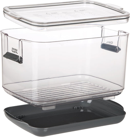 ProKeeper Produce Storage Container with Stay-Fresh Vent System – 5.7 Quarts, Airtight for Fruits & Vegetables