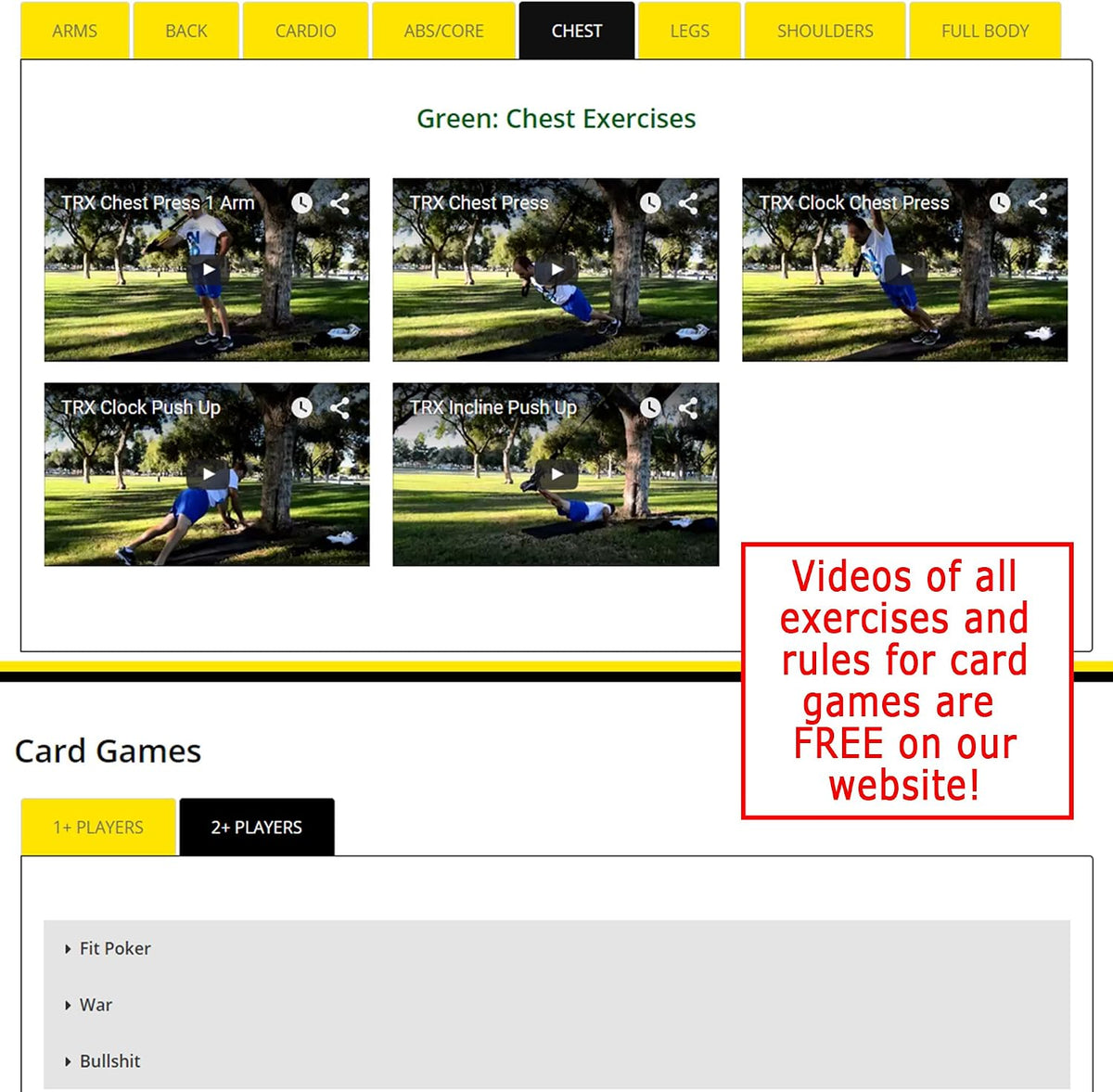 Stack 52 Suspension Exercise Cards Mega Pack