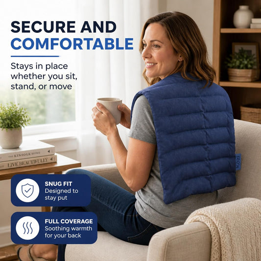 Kozi Heating Wrap Neck Shoulder Back Microwavable Hot Cold – Pear