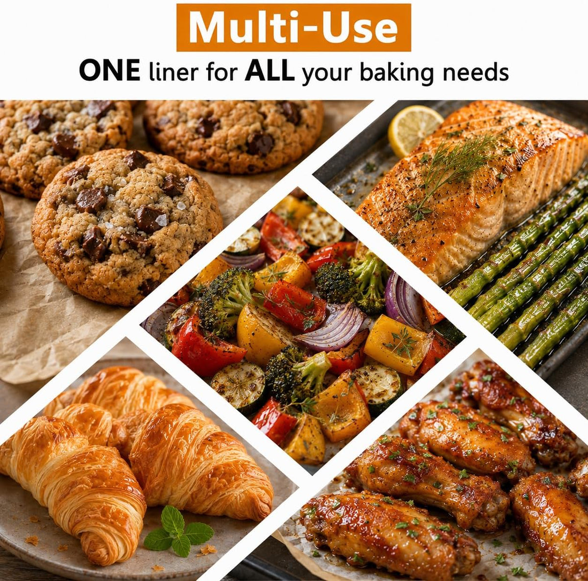 4 Pack Air Fryer Liners Reusable for Cuisinart Air Fryer TOA-70NAS