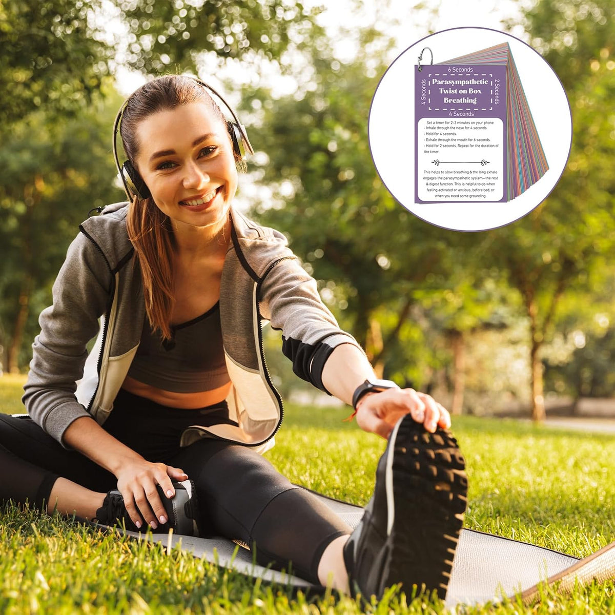 32 Pcs Somatic Therapy Exercise Cards 5.9 x 4 Inches Mindfulness Cards Coping Skills for Nervous System Regulation, Relieve Anxiety, Reconnect with Your Body, and Find Comfort