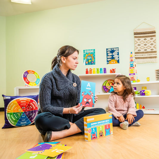 Open The Joy Jumbo Calming Cards, SEL Mindfulness Cards for Kids 3+