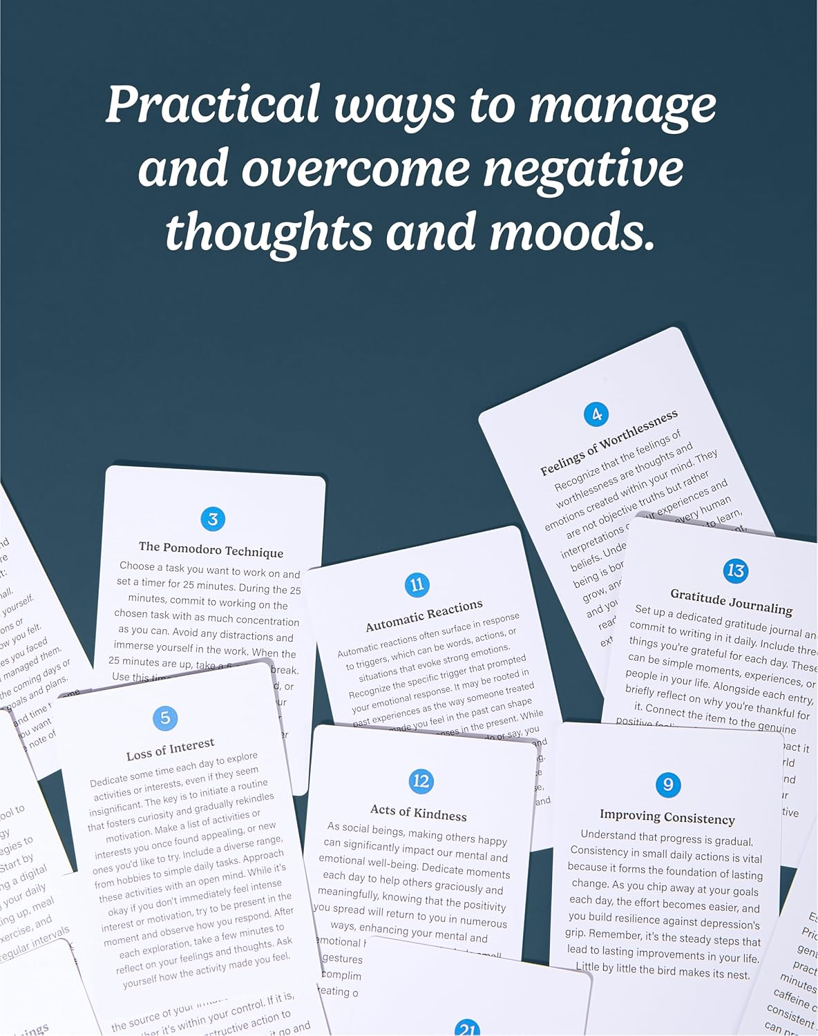 The School of Mindfulness- Mindfulness Coping Skills Series Deck, for Depression and Anxiety, Anger Management, and Cravings and Triggers (Anger Management)
