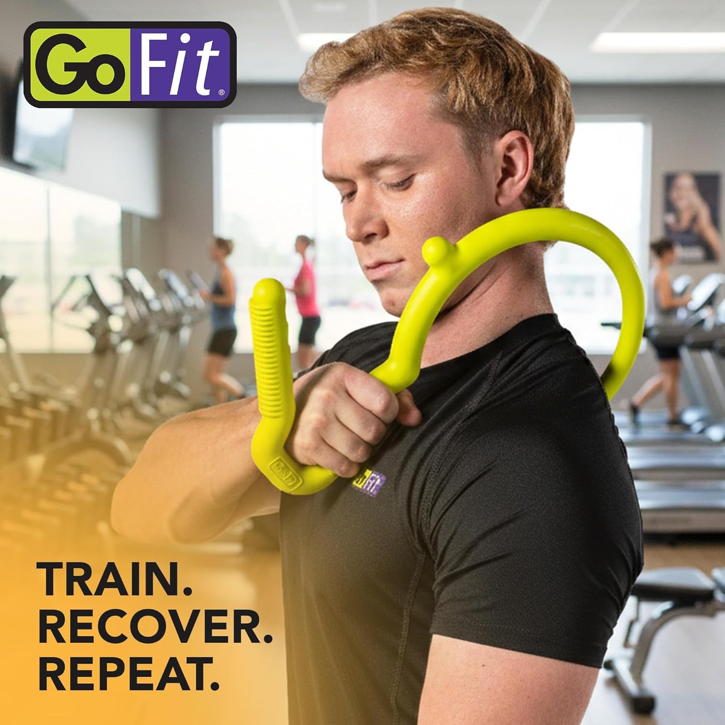 GoFit Muscle Self Massage Hook – Ergonomic Massage Wand for Targeted Muscle Relief, Deep Tissue Trigger Point Therapy, and Myofascial Release