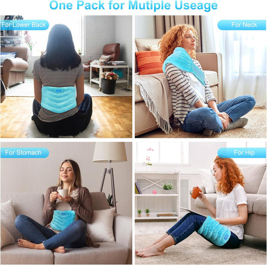 Relief Expert Microwavable Heating Pad for Back, Heating Pad Microwavable with Moist Heat for Back, Neck and Shoulder, Stomach, Unscented