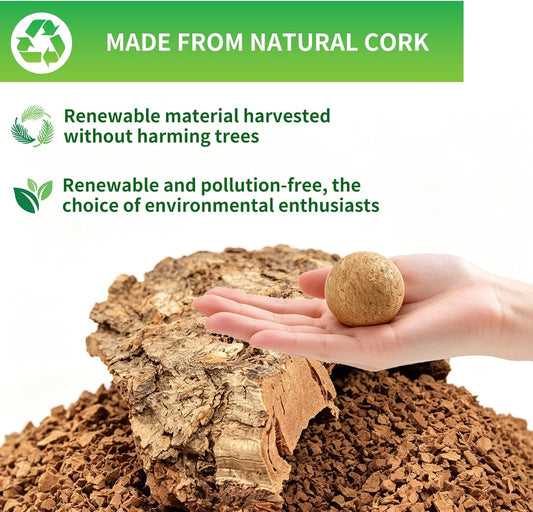 Cork Massage Ball -Trigger Point Ball for Fascia and Myofascial Release | Cork massage ball for fascia release, feet and full-body self-massage