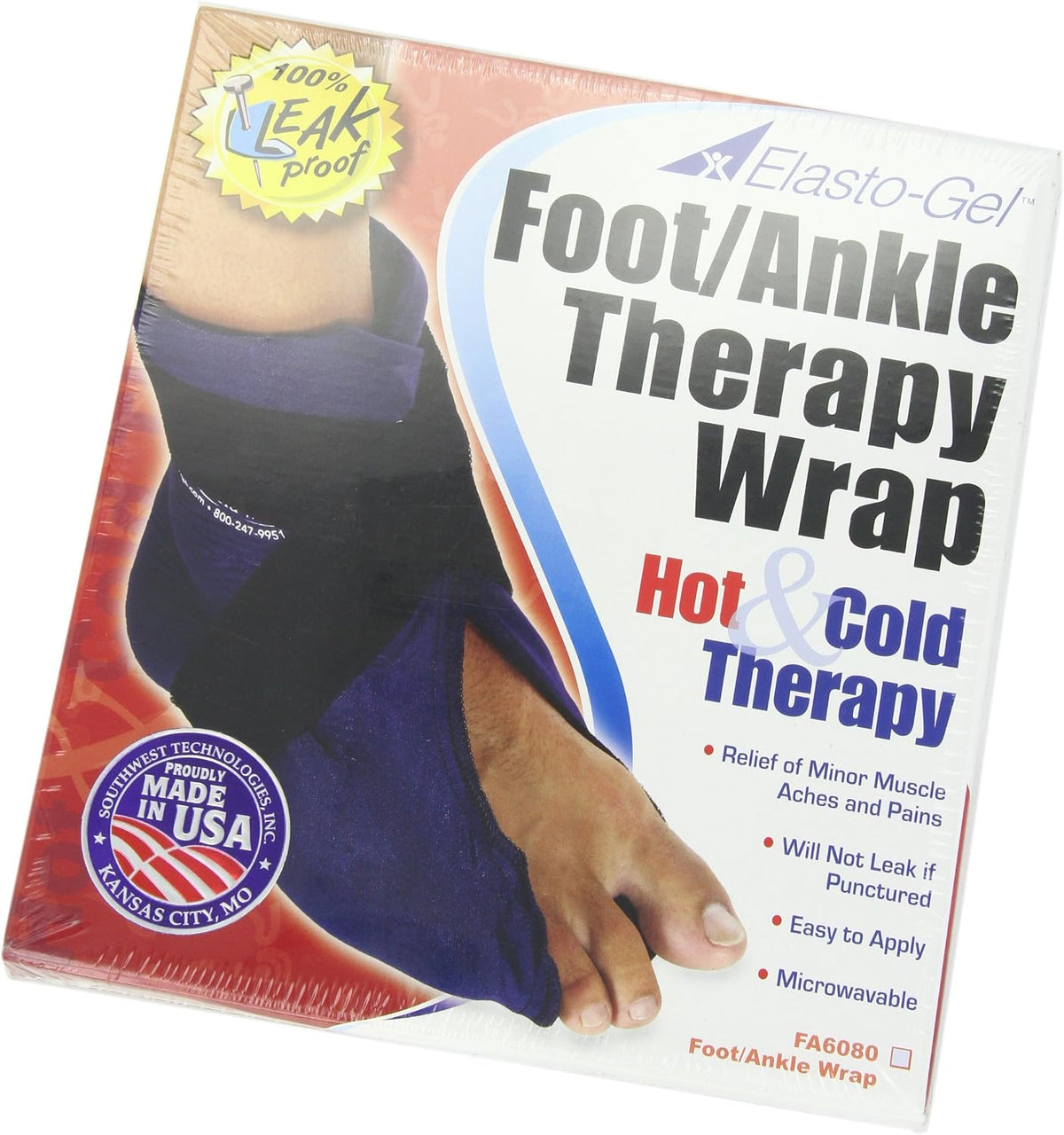 Elasto Gel Hot/Cold Wrap,foot and Ankle Wrap