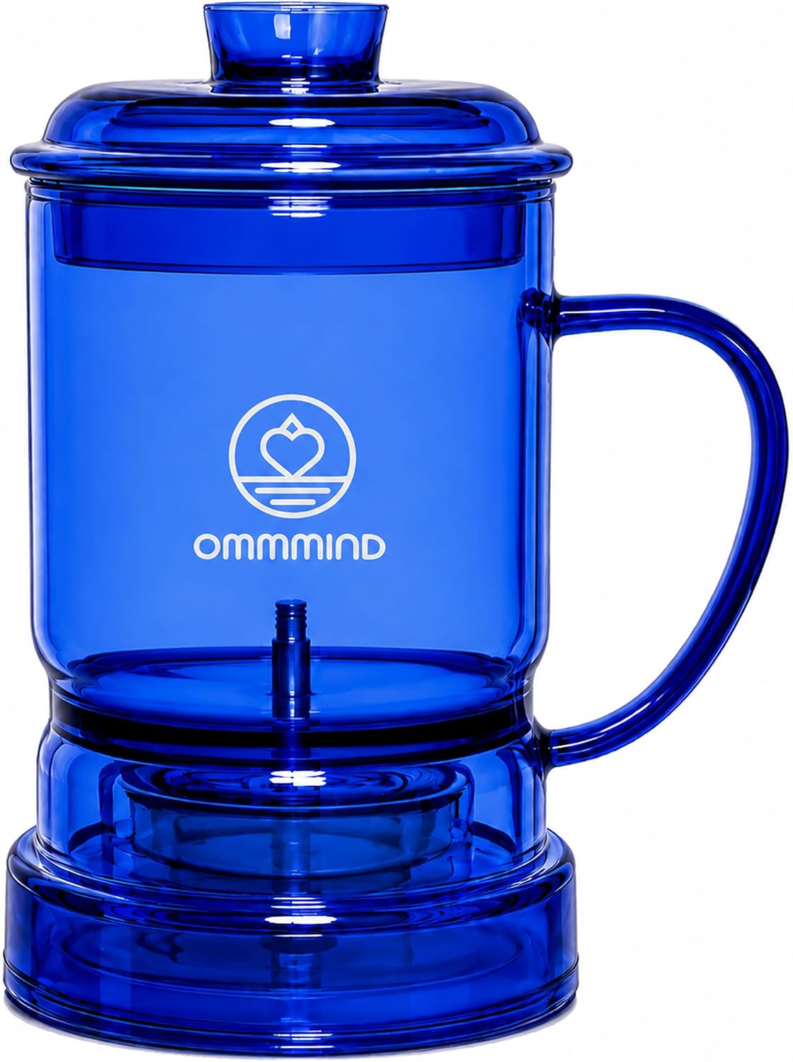 Glass Tea Infuser, Easy Drain for Loose Leaf, 15.2 oz, Black