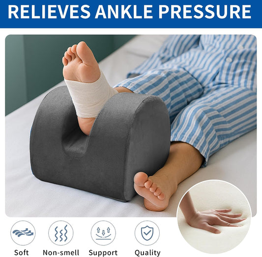 Eiury Knee Replacement Pillow for Post-Op Leg Elevation & Extension Support – Heel-Lift Wedge for Lower-Limb Alignment and Comfortable Rest