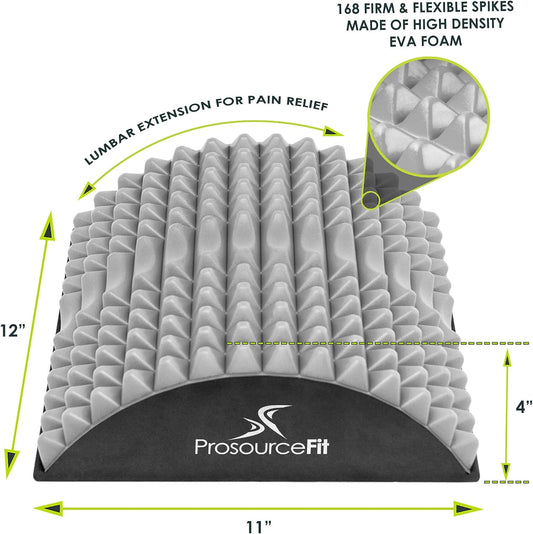ProsourceFit Arched Back Stretching Spike Orthopedic Traction Device & Lower Lumbar Massage Support