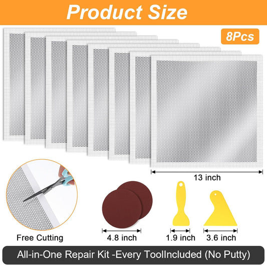 Drywall Repair Kit 13" Drywall Patch Kit Large Hole 8Pcs Wall Patch Repair
