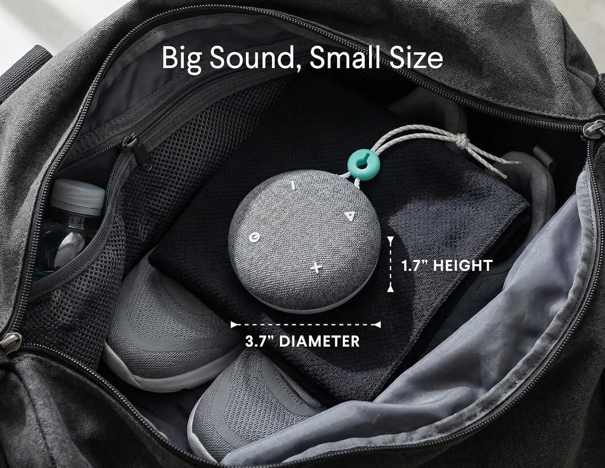 SNOOZ Go 2 Travel White Noise Sound Machine - 12 Sounds, Brown & Pink Noise