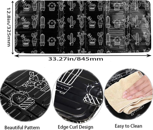 3 Sided Oil Splatter Guard - NeilBee 2Pcs Foldable Grease Splatter Screen, Splatter Shield for Stove Top Cooktop, Oil Barrier Oil Proof Plate Board for Cooking Kitchen Restaurant Use