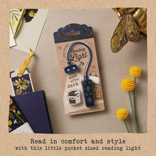 IF Book Lover's Reading Light - Bee, Blue