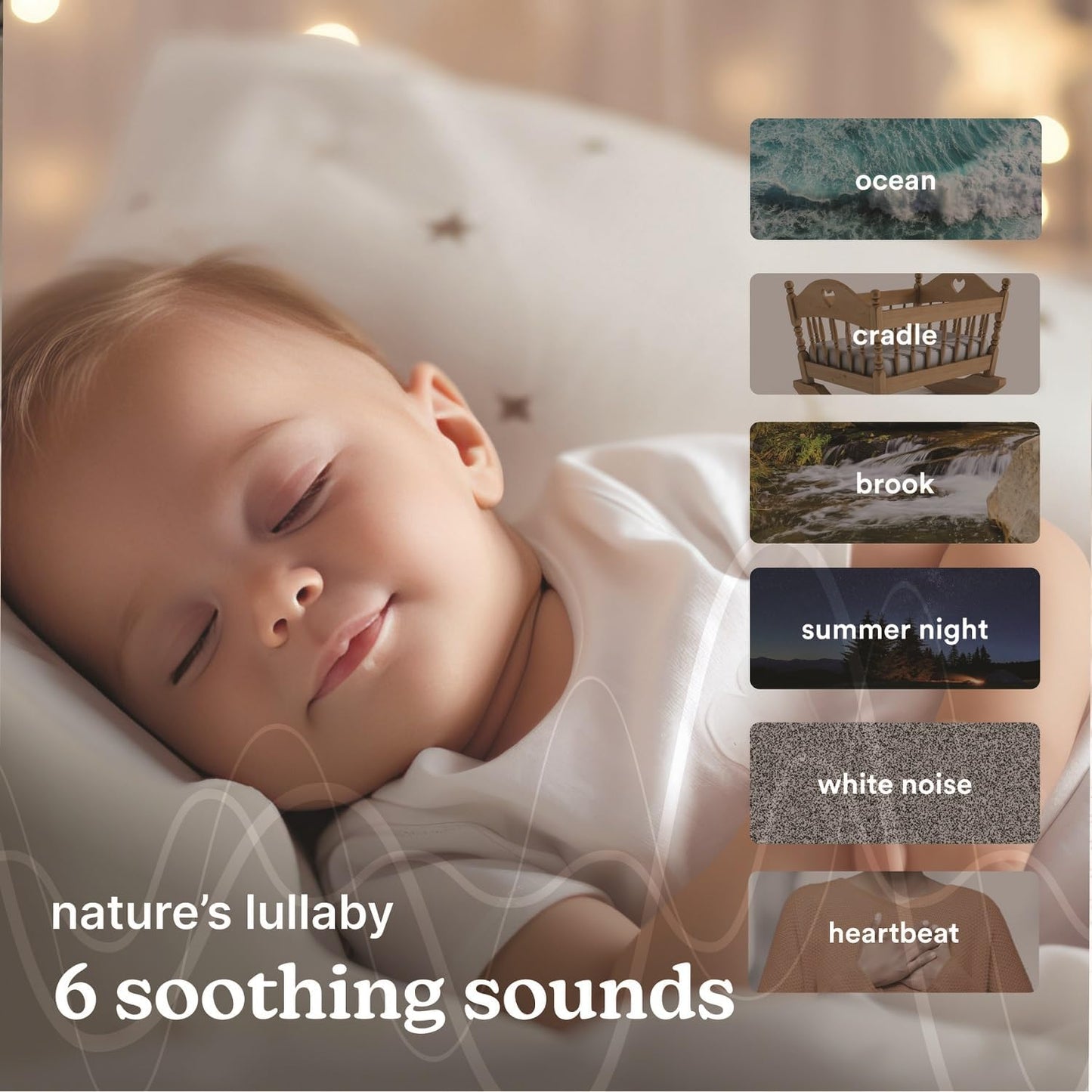 Homedics SoundSleep Rejuvenate White Noise Portable Sleep Machine | Small Sound Machine with 6 Relaxing Nature Sounds, Sound Therapy for Home, Office, Nursery, Auto-Off Timer