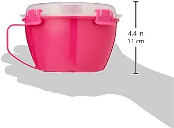 Sistema Microwaveable 940mL Noodle Bowl, Round Microwave Container with Lid & Steam-Release Vent, Cooks Pasta, Soup, Stew & More, Dishwasher & Freezer-Safe, BPA-Free