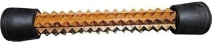 GOOFY TURTLE Professional Wooden Foot Massage Roller with Black Rubber Ends, Reflexology Tool for Pain Relief, Plantar Fasciitis Treatment